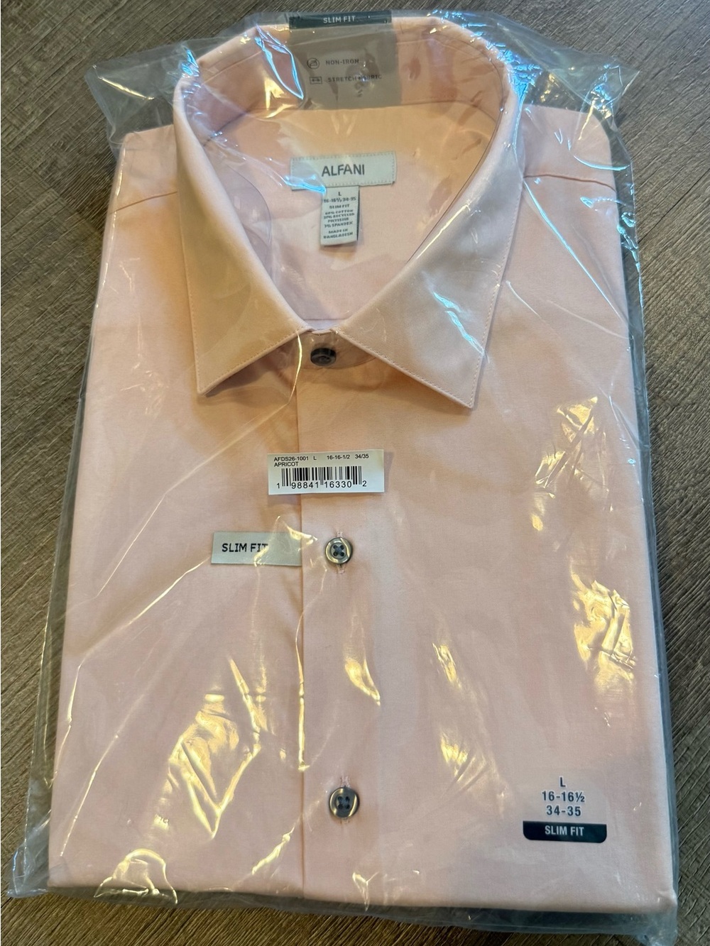 Alfani Slim Fit Light Pink Dress Shirt